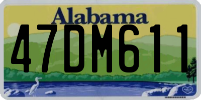 AL license plate 47DM611