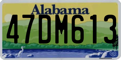 AL license plate 47DM613