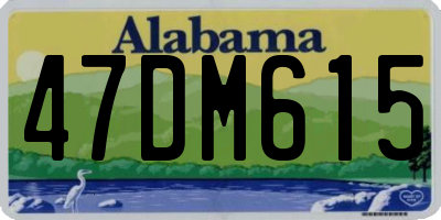 AL license plate 47DM615