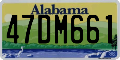 AL license plate 47DM661