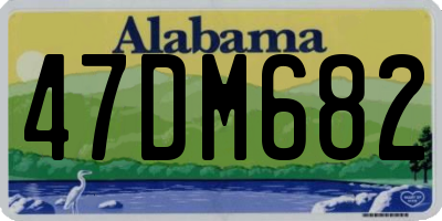 AL license plate 47DM682