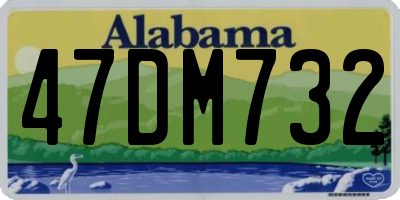 AL license plate 47DM732