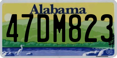 AL license plate 47DM823