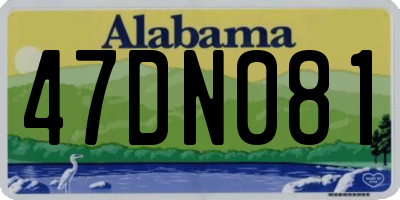 AL license plate 47DN081