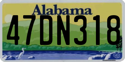 AL license plate 47DN318