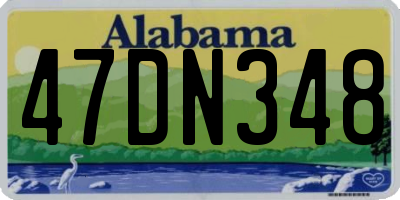 AL license plate 47DN348