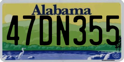 AL license plate 47DN355