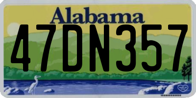 AL license plate 47DN357