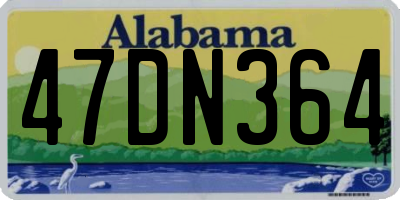 AL license plate 47DN364