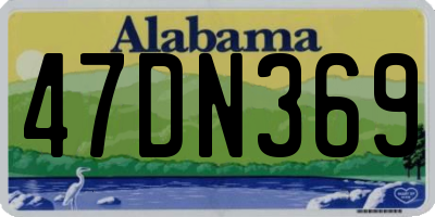 AL license plate 47DN369