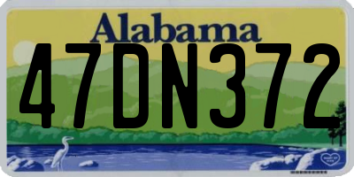 AL license plate 47DN372