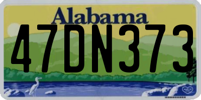 AL license plate 47DN373