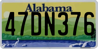 AL license plate 47DN376