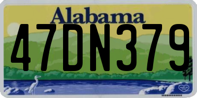AL license plate 47DN379