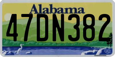 AL license plate 47DN382
