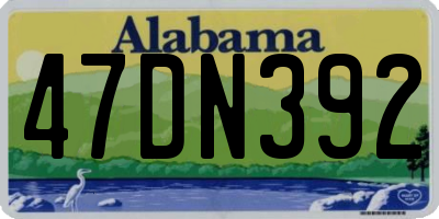AL license plate 47DN392
