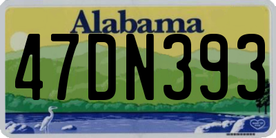 AL license plate 47DN393