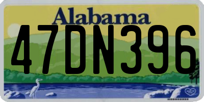 AL license plate 47DN396