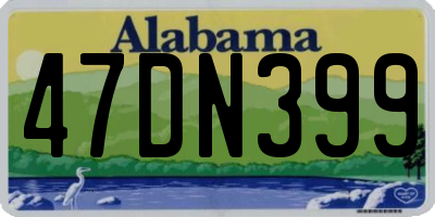 AL license plate 47DN399