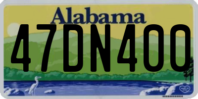AL license plate 47DN400