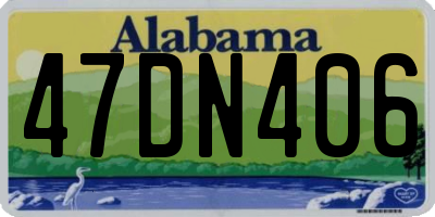 AL license plate 47DN406