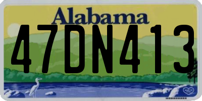 AL license plate 47DN413