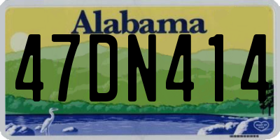AL license plate 47DN414