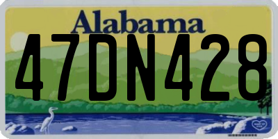 AL license plate 47DN428