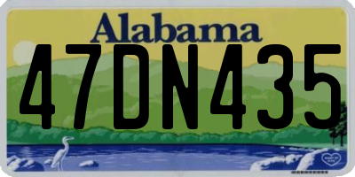 AL license plate 47DN435