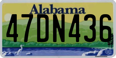 AL license plate 47DN436