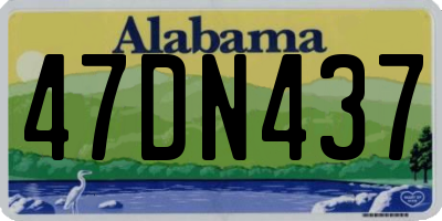 AL license plate 47DN437