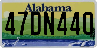 AL license plate 47DN440