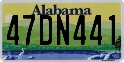 AL license plate 47DN441