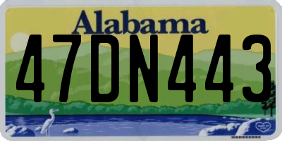 AL license plate 47DN443