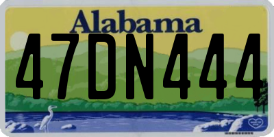 AL license plate 47DN444