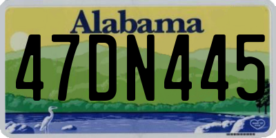 AL license plate 47DN445