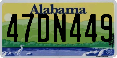 AL license plate 47DN449