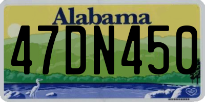 AL license plate 47DN450