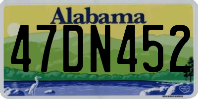 AL license plate 47DN452