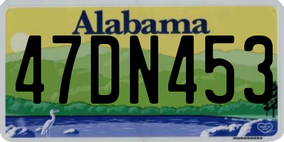 AL license plate 47DN453