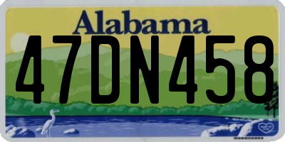 AL license plate 47DN458