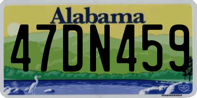 AL license plate 47DN459
