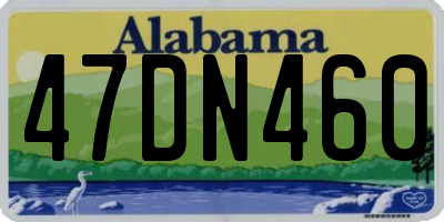 AL license plate 47DN460