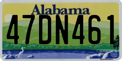AL license plate 47DN461