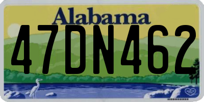AL license plate 47DN462