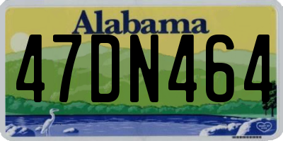 AL license plate 47DN464