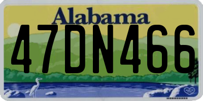 AL license plate 47DN466