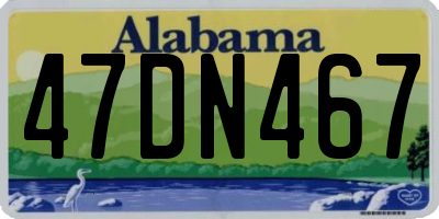 AL license plate 47DN467