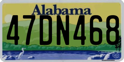 AL license plate 47DN468