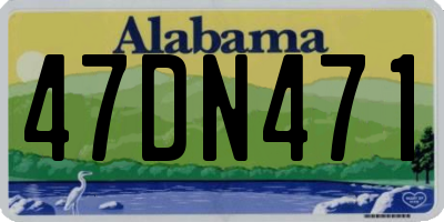 AL license plate 47DN471